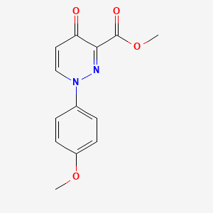molecular formula C13H12N2O4 B2687778 甲酸甲酯 1-(4-甲氧苯基)-4-氧代-1,4-二氢-3-吡啶甲酸酯 CAS No. 478077-65-5