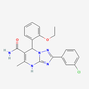 2-(3-Chlorophenyl)-7-(2-ethoxyphenyl)-5-methyl-4,7-dihydro-[1,2,4]triazolo[1,5-a]pyrimidine-6-carboxamide