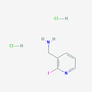 molecular formula C6H9Cl2IN2 B2687789 (2-Iodopyridin-3-yl)methanamine;dihydrochloride CAS No. 2551117-06-5