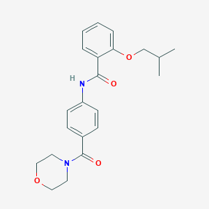 molecular formula C22H26N2O4 B268779 2-isobutoxy-N-[4-(4-morpholinylcarbonyl)phenyl]benzamide 