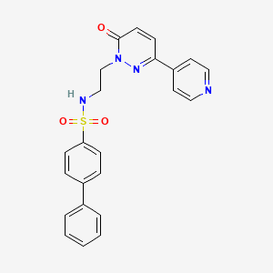 N-(2-(6-oxo-3-(pyridin-4-yl)pyridazin-1(6H)-yl)ethyl)-[1,1'-biphenyl]-4-sulfonamide