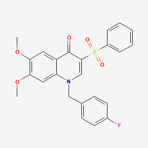 1-(4-fluorobenzyl)-6,7-dimethoxy-3-(phenylsulfonyl)quinolin-4(1H)-one