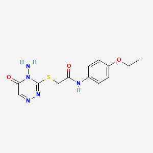 2-[(4-amino-5-oxo-1,2,4-triazin-3-yl)sulfanyl]-N-(4-ethoxyphenyl)acetamide