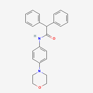 molecular formula C24H24N2O2 B2687817 N-(4-吗啉-4-基苯基)-2,2-二苯乙酰胺 CAS No. 324779-71-7