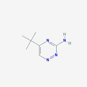 molecular formula C7H12N4 B2687820 5-Tert-butyl-1,2,4-triazin-3-amine CAS No. 937-02-0