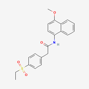 2-(4-(ethylsulfonyl)phenyl)-N-(4-methoxynaphthalen-1-yl)acetamide