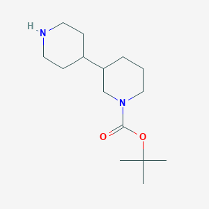 molecular formula C15H28N2O2 B2687846 Tert-butyl 3-(piperidin-4-yl)piperidine-1-carboxylate CAS No. 1314704-07-8