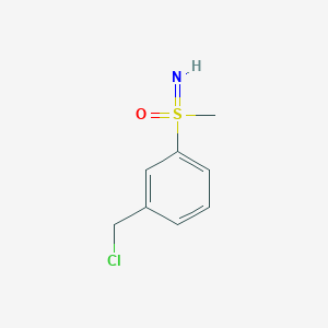 molecular formula C8H10ClNOS B2687853 [3-(氯甲基)苯基]-亚甲基-氧代-λ6-硫杂烷 CAS No. 2309474-90-4