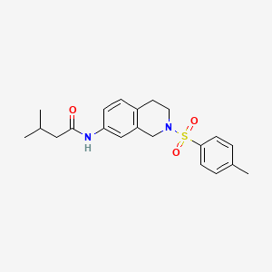 3-methyl-N-(2-tosyl-1,2,3,4-tetrahydroisoquinolin-7-yl)butanamide