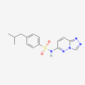 molecular formula C15H17N5O2S B2687873 4-异丁基-N-[1,2,4]三唑并[4,3-b]吡啶-6-基苯磺酰胺 CAS No. 1111959-47-7