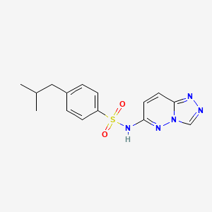 4-(2-methylpropyl)-N-{[1,2,4]triazolo[4,3-b]pyridazin-6-yl}benzene-1-sulfonamide