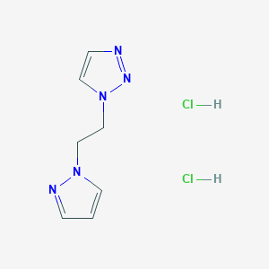 1-(2-Pyrazol-1-ylethyl)triazole;dihydrochloride