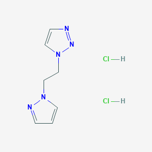 1-[2-(1H-pyrazol-1-yl)ethyl]-1H-1,2,3-triazole dihydrochloride