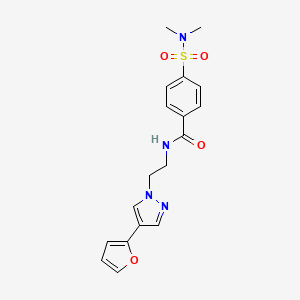 4-(N,N-dimethylsulfamoyl)-N-(2-(4-(furan-2-yl)-1H-pyrazol-1-yl)ethyl)benzamide