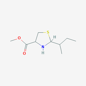 molecular formula C9H17NO2S B2687879 Methyl 2-butan-2-yl-1,3-thiazolidine-4-carboxylate CAS No. 2168625-36-1