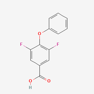 molecular formula C13H8F2O3 B2687892 3,5-二氟-4-苯氧基苯甲酸 CAS No. 1487010-50-3