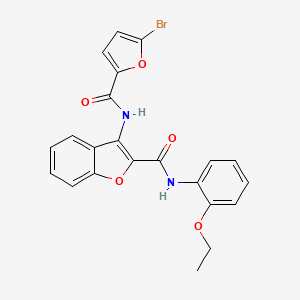 3-(5-bromofuran-2-amido)-N-(2-ethoxyphenyl)-1-benzofuran-2-carboxamide