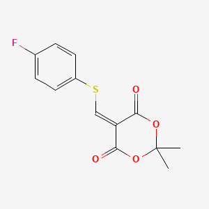 5-{[(4-Fluorophenyl)sulfanyl]methylene}-2,2-dimethyl-1,3-dioxane-4,6-dione