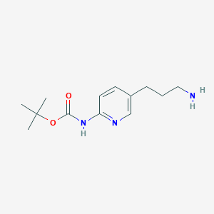 Tert-butyl N-[5-(3-aminopropyl)pyridin-2-yl]carbamate