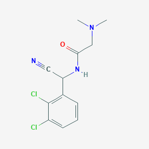 molecular formula C12H13Cl2N3O B2687909 N-[氰基-(2,3-二氯苯基)甲基]-2-(二甲基氨基)乙酰胺 CAS No. 1645364-32-4