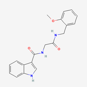 N-(2-((2-methoxybenzyl)amino)-2-oxoethyl)-1H-indole-3-carboxamide