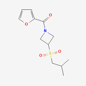 Furan-2-yl(3-(isobutylsulfonyl)azetidin-1-yl)methanone