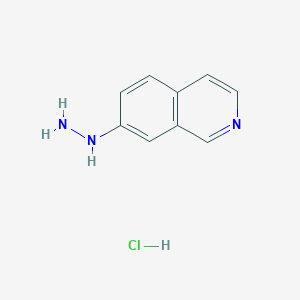molecular formula C9H10ClN3 B2687921 7-Hydrazinylisoquinoline hydrochloride CAS No. 2411640-14-5