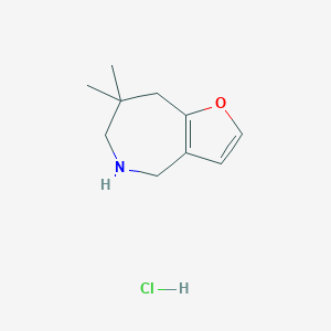 7,7-Dimethyl-5,6,7,8-tetrahydro-4H-furo[3,2-c]azepine hydrochloride