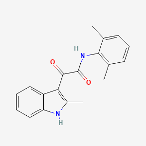 molecular formula C19H18N2O2 B2687933 N-(2,6-dimethylphenyl)-2-(2-methyl-1H-indol-3-yl)-2-oxoacetamide CAS No. 696638-35-4