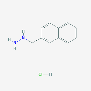 molecular formula C11H13ClN2 B2687937 (2-Naphthylmethyl)hydrazine hydrochloride CAS No. 237064-45-8