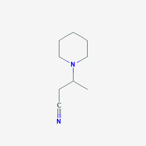 molecular formula C9H16N2 B2687955 3-(Piperidin-1-yl)butanenitrile CAS No. 32813-37-9