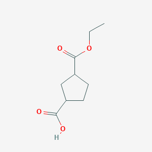 molecular formula C9H14O4 B2687972 3-(Ethoxycarbonyl)cyclopentanecarboxylic acid CAS No. 1195210-78-6