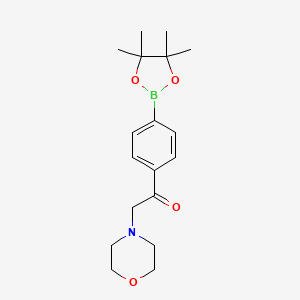 2-(Morpholin-4-yl)-1-[4-(tetramethyl-1,3,2-dioxaborolan-2-yl)phenyl]ethan-1-one