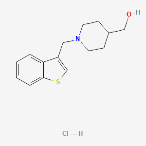 (1-(Benzo[b]thiophen-3-ylmethyl)piperidin-4-yl)methanol hydrochloride