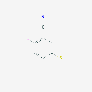 molecular formula C8H6INS B2688024 2-Iodo-5-(methylsulfanyl)benzonitrile CAS No. 127049-97-2