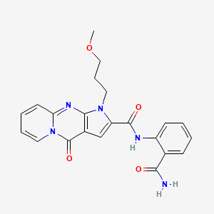 N-(2-carbamoylphenyl)-1-(3-methoxypropyl)-4-oxo-1,4-dihydropyrido[1,2-a]pyrrolo[2,3-d]pyrimidine-2-carboxamide
