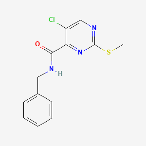 N-benzyl-5-chloro-2-methylsulfanylpyrimidine-4-carboxamide