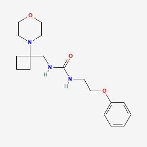 1-[(1-Morpholin-4-ylcyclobutyl)methyl]-3-(2-phenoxyethyl)urea