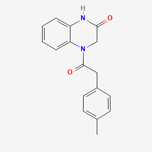 molecular formula C17H16N2O2 B2688046 4-(2-(p-tolyl)acetyl)-3,4-dihydroquinoxalin-2(1H)-one CAS No. 940268-77-9