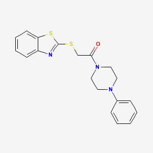2-(1,3-Benzothiazol-2-ylsulfanyl)-1-(4-phenylpiperazin-1-yl)ethanone