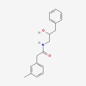 molecular formula C18H21NO2 B2688050 N-(2-hydroxy-3-phenylpropyl)-2-(m-tolyl)acetamide CAS No. 1351616-11-9