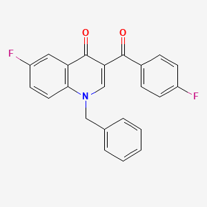 1-Benzyl-6-fluoro-3-(4-fluorobenzoyl)-1,4-dihydroquinolin-4-one