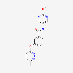 N-(2-methoxypyrimidin-5-yl)-3-((6-methylpyridazin-3-yl)oxy)benzamide
