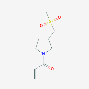 1-[3-(Methanesulfonylmethyl)pyrrolidin-1-yl]prop-2-en-1-one