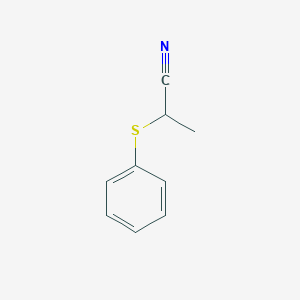 molecular formula C9H9NS B2688112 2-(Phenylthio)propanenitrile CAS No. 33695-43-1