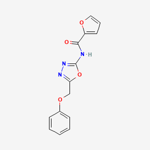N-(5-(phenoxymethyl)-1,3,4-oxadiazol-2-yl)furan-2-carboxamide