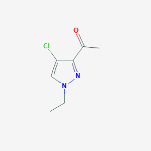 molecular formula C7H9ClN2O B2688132 1-(4-chloro-1-ethyl-1H-pyrazol-3-yl)ethanone CAS No. 1006434-27-0