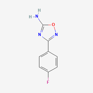 molecular formula C8H6FN3O B2688138 3-(4-氟苯基)-1,2,4-噁二唑-5-胺 CAS No. 1219584-94-7