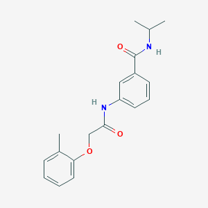 molecular formula C19H22N2O3 B268815 N-isopropyl-3-{[(2-methylphenoxy)acetyl]amino}benzamide 