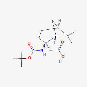 molecular formula C16H27NO4 B2688152 N-Boc-[(1R,2S,5S)-2-amino-6,6-dimethylbicyclo[3.1.1]hept-2-yl]acetic acid CAS No. 1335031-81-6